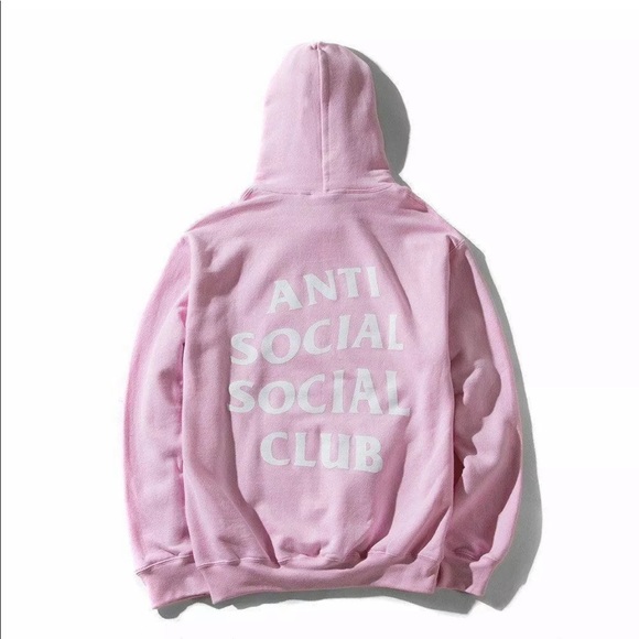 2016 Anti Social Social Club Pink Hoodie - Picture 3 of 5